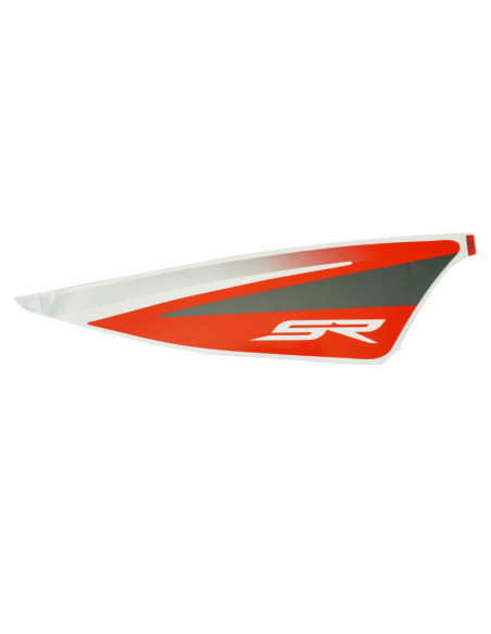 Autocollant / sticker / décor aile arrière droite origine Piaggio Aprilia 50 SR Motard après 2018 Noir 85 / b