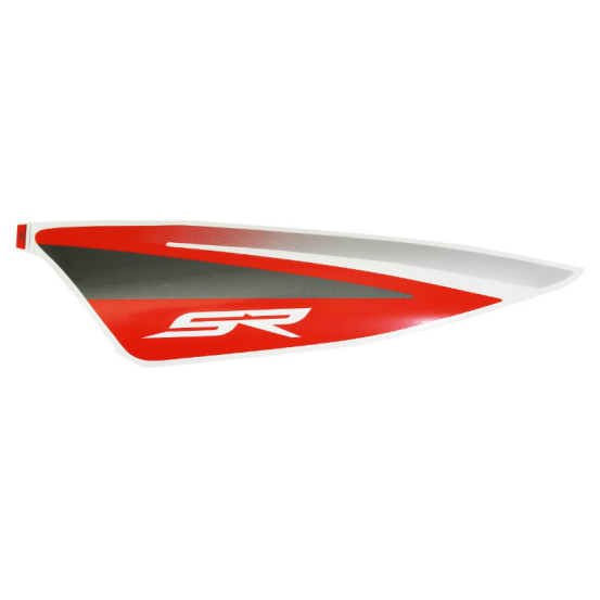Autocollant / sticker / décor aile arrière gauche origine Piaggio Aprilia 50 SR Motard après 2018 Noir 85 / b