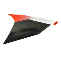 Autocollant / sticker / décor face avant droit origine Piaggio Aprilia 50 SR après 2018 Blanc 544 / Rouge 885 / a