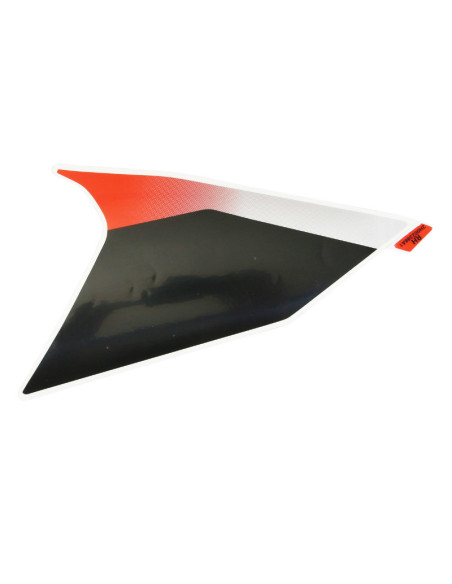 Autocollant / sticker / décor face avant droit origine Piaggio Aprilia 50 SR après 2018 Blanc 544 / Rouge 885 / a