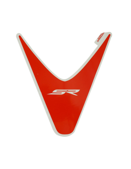 Autocollant / sticker / décor face avant central origine Piaggio Aprilia 50 SR après 2018 Blanc 544 / Rouge 885 / a