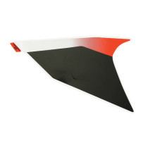 Autocollant / sticker / décor face avant gauche origine Piaggio Aprilia 50 SR après 2018 Blanc 544 / Rouge 885 / a