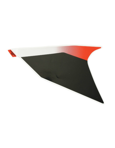 Autocollant / sticker / décor face avant gauche origine Piaggio Aprilia 50 SR après 2018 Blanc 544 / Rouge 885 / a