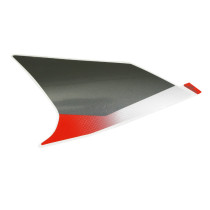 Autocollant / sticker / décor face avant gauche origine Piaggio Aprilia 50 SR après 2018 Noir 85 / b
