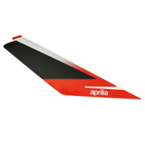 Autocollant / sticker / décor face avant droit origine Piaggio Aprilia 50 SR Motard après 2018 Blanc 544 / Rouge 885 / a