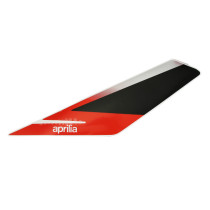 Autocollant / sticker / décor face avant gauche origine Piaggio Aprilia 50 SR Motard après 2018 Blanc 544 / Rouge 885 / a