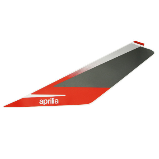 Autocollant / sticker / décor face avant gauche origine Piaggio Aprilia 50 SR Motard après 2018 Noir 85 / b