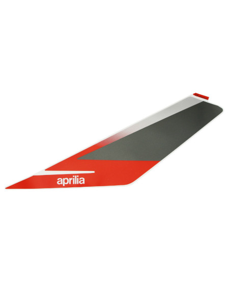 Autocollant / sticker / décor face avant gauche origine Piaggio Aprilia 50 SR Motard après 2018 Noir 85 / b