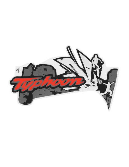 Autocollant / sticker / décor origine Piaggio 50 Typhoon après 2018 vehicules Blanc 544 ou jaune 979 / a