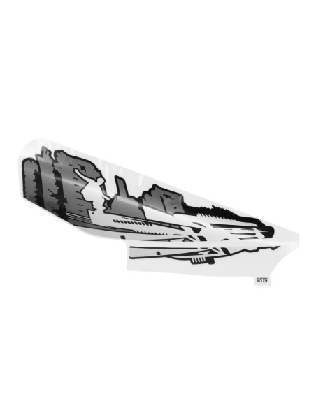 Autocollant / sticker / décor droit origine Piaggio 50 Typhoon après 2018 vehicules Blanc 544 ou jaune 979 / a