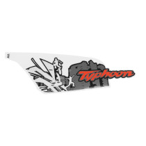 Autocollant / sticker / décor origine Piaggio 50 Typhoon après 2018 vehicules Blanc 544 ou jaune 979 / a