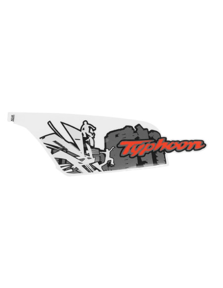 Autocollant / sticker / décor origine Piaggio 50 Typhoon après 2018 vehicules Blanc 544 ou jaune 979 / a