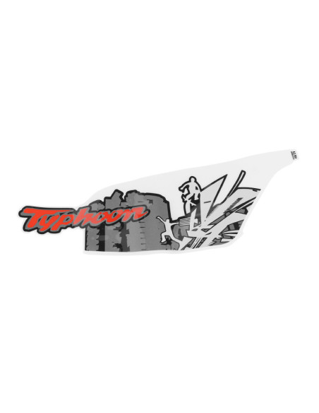 Autocollant / sticker / décor origine Piaggio 50 Typhoon après 2018 vehicules Blanc 544 ou jaune 979 / a