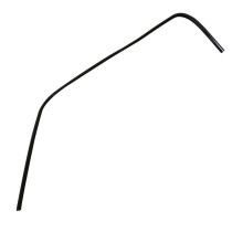 Bordure / jonc de tablier avant gauche Noir brillant origine Piaggio 125 / 250 / 300 Vespa GTS 2009-2018