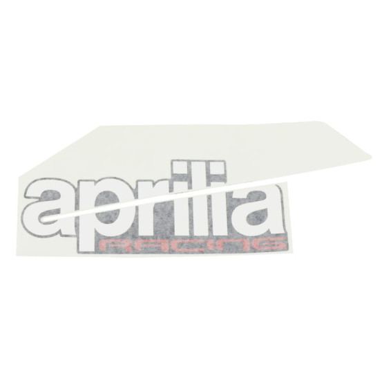 Autocollant / sticker / décor gauche spoiler (Aprilia) origine Aprilia 50 SR H2O après 2018