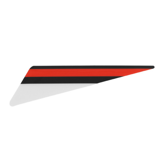 Autocollant / sticker / décor droite de garde boue avant Rouge / Noir origine Piaggio Gilera 50 SMT / RCR après 2018