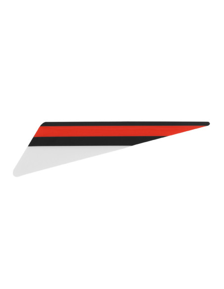 Autocollant / sticker / décor droite de garde boue avant Rouge / Noir origine Piaggio Gilera 50 SMT / RCR après 2018