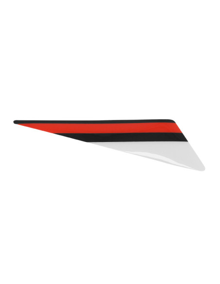 Autocollant / sticker / décor gauche de garde boue avant Rouge / Noir origine Piaggio Gilera 50 SMT / RCR après 2018