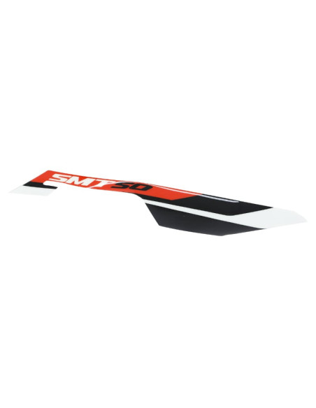 Autocollant / sticker / décor aile arrière droite (Noir / Rouge / Blanc) origine Piaggio Gilera 50 SMT / RCR après 2018