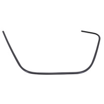 Bordure / jonc de tablier avant droit Noir brillant origine Piaggio 125 / 300 Vespa GTS 2018-2022