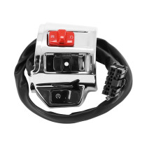 Commodo / commutateur droit chrome brillant origine Piaggio 125 Vespa Primavera / Sprint version base après 2016