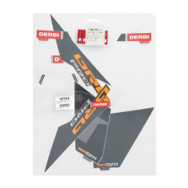 Autocollant / sticker / kit décors origine Derbi 50 Senda SM Pro DRD Noir 2005-2011