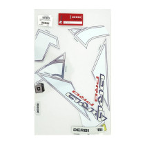 Autocollant / sticker / kit décors origine Derbi 50 Senda SM Pro DRD Blanc 2005-2011