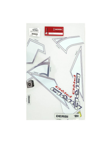 Autocollant / sticker / kit décors origine Derbi 50 Senda SM Pro DRD Blanc 2005-2011