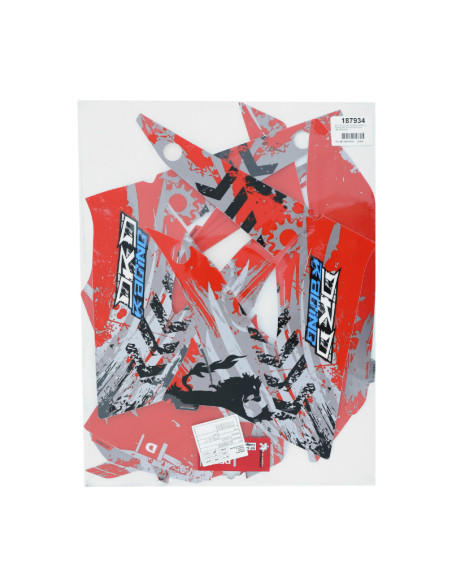 Autocollant / sticker / kit décors origine Derbi 50 Senda DRD 2011-2013 Rouge