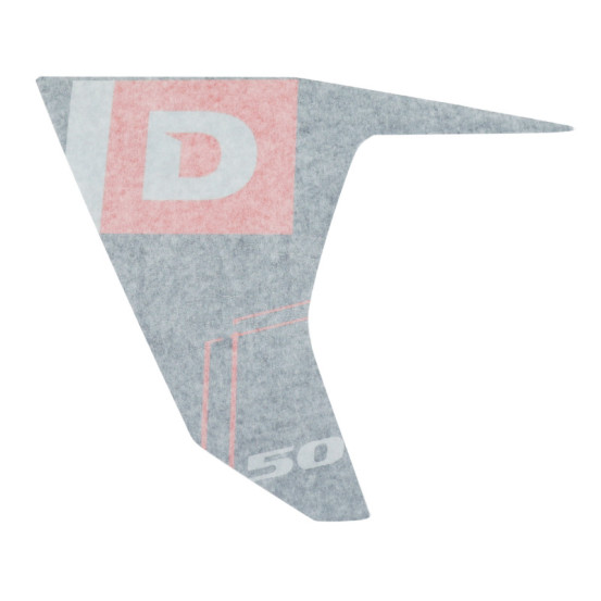 Autocollant / sticker / décor convoyeur gauche origine Derbi 50 Senda SM limited après 2018