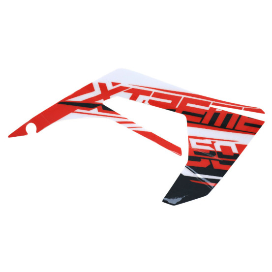 Autocollant / sticker / décor carenage / déflecteur réservoir droit origine Derbi 50 Senda X-Treme 2018-2022