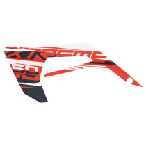 Autocollant / sticker / décor carenage / déflecteur réservoir gauche origine Derbi 50 Senda X-Treme 2018-2022