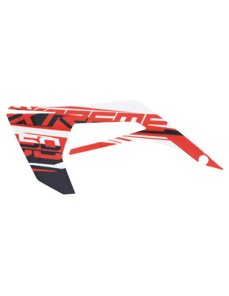 Autocollant / sticker / décor carenage / déflecteur réservoir gauche origine Derbi 50 Senda X-Treme 2018-2022
