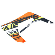 Autocollant / sticker / décor carenage / déflecteur réservoir gauche origine Derbi 50 Senda X-Treme 2018-2022