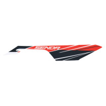 Autocollant / sticker / décor carenage sous selle droit origine Derbi 50 Senda X-Treme 2018-2022