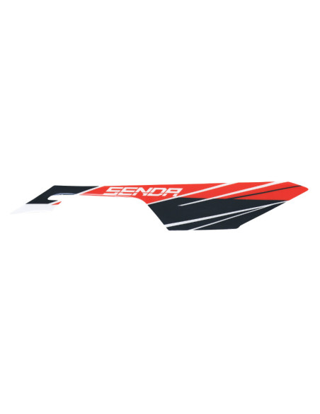 Autocollant / sticker / décor carenage sous selle droit origine Derbi 50 Senda X-Treme 2018-2022