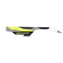 Autocollant / sticker / décor carenage sous selle gauche origine Derbi 50 Senda X-Treme 2018-2022