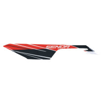 Autocollant / sticker / décor carenage sous selle gauche origine Derbi 50 Senda X-Treme 2018-2022