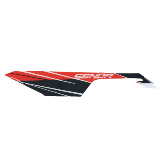 Autocollant / sticker / décor carenage sous selle gauche origine Derbi 50 Senda X-Treme 2018-2022