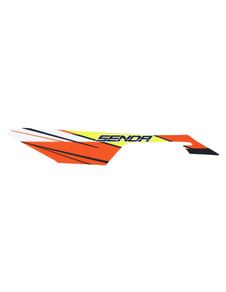 Autocollant / sticker / décor carenage sous selle gauche origine Derbi 50 Senda X-Treme 2018-2022
