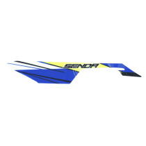 Autocollant / sticker / décor carenage sous selle gauche origine Derbi 50 Senda X-Treme 2018-2022