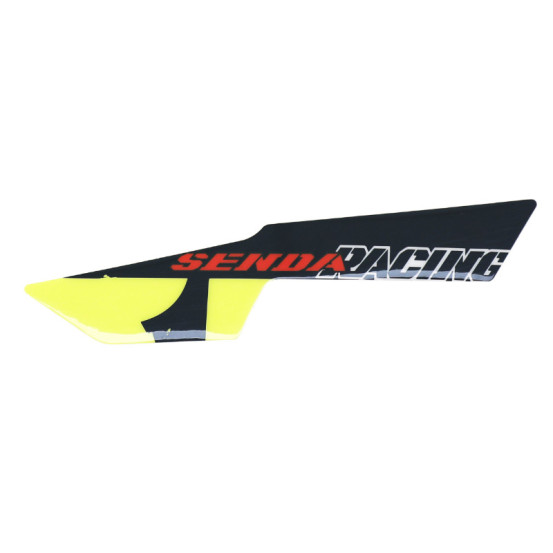 Autocollant / sticker / décor plaque phare gauche origine Derbi 50 Senda SM Racing après 2018