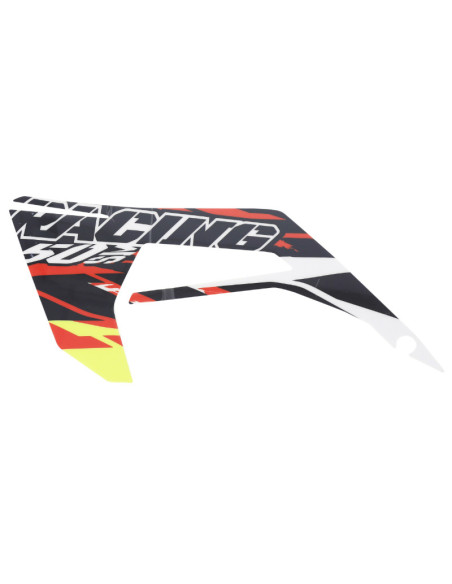 Autocollant / sticker / décor convoyeur gauche Racing origine Derbi 50 Senda SM Racing après 2018