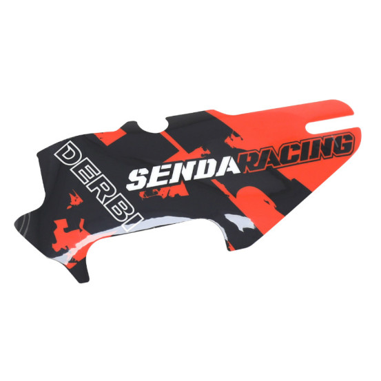 Autocollant / sticker / décor protection de fourche gauche origine Derbi 50 Senda SM Racing après 2018