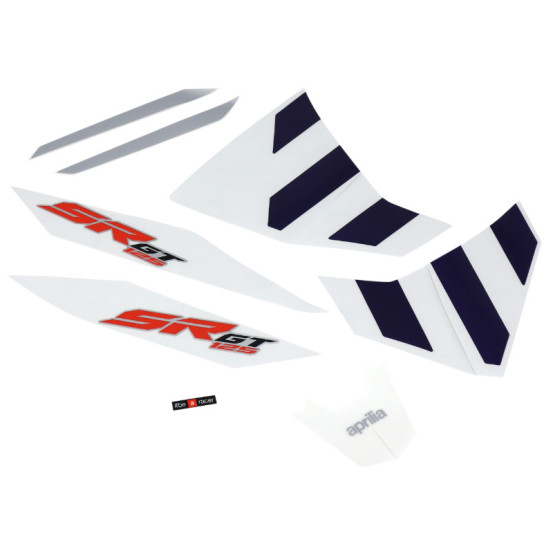 Autocollant / sticker / kit décors origine Aprilia 125 SR GT compact urban Bleu après 2021