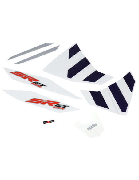 Autocollant / sticker / kit décors origine Aprilia 125 SR GT compact urban Bleu après 2021