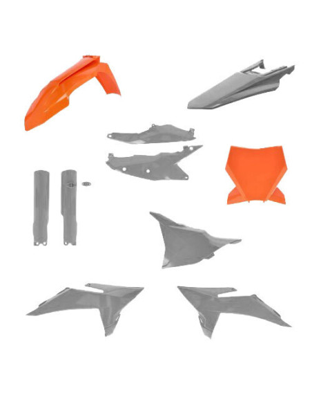 Kit plastiques complet - Orange Gris - ACERBIS KTM SX SX-F 2025