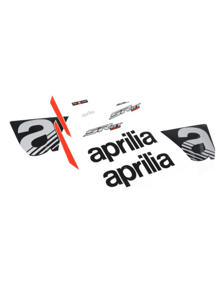Autocollant / sticker / kit décors origine Aprilia 125 SR GT compact sport Gris après 2021