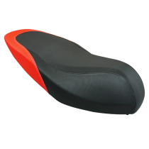 Selle origine Piaggio Aprilia 50 SR Motard après 2011 Noire et Rouge