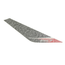 Autocollant / sticker / décor de face avant droit vehicule Orange / Blanc / Gris origine Piaggio Aprilia 50 SR Motard après 2011